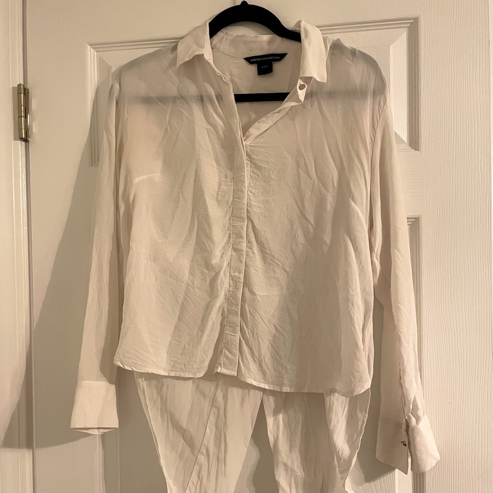 French connection white blouse